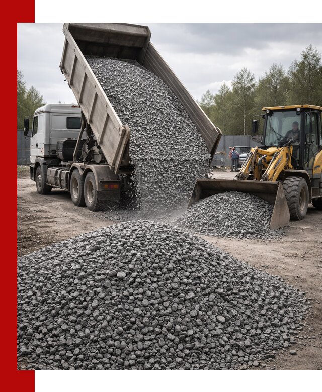 Доставка и продажа щебня гранитного в Кондопоге