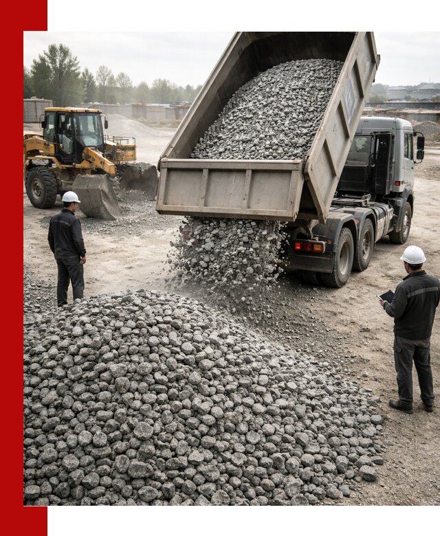 Доставка гранитного щебня фракции 20-40 в Кондопоге