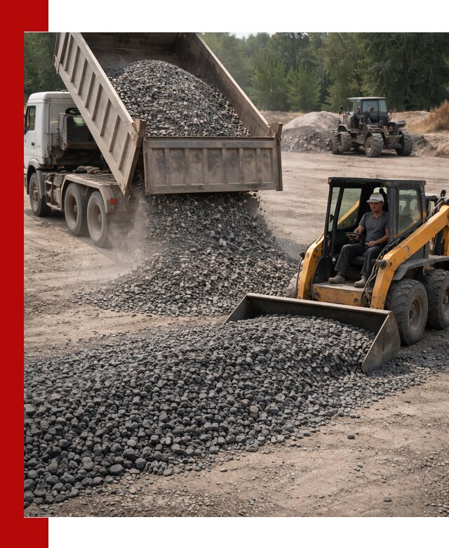 Гранитный щебень фракция 40-70 с доставкой в Кондопоге