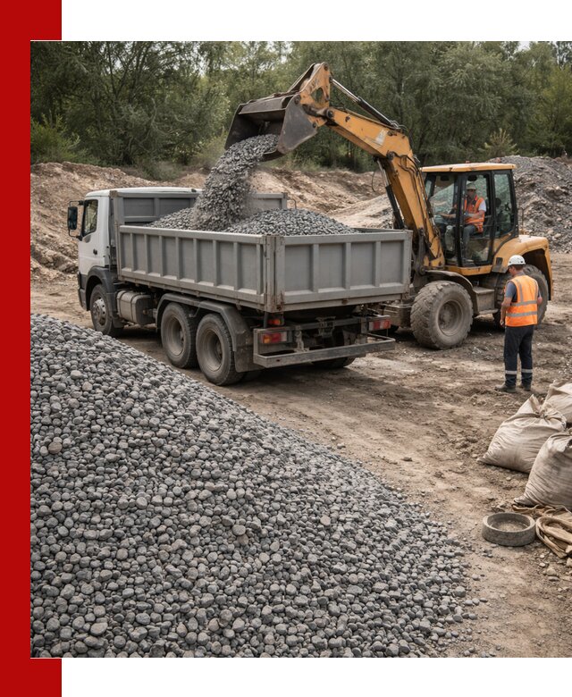 Доставка гравийного щебня в Кондопоге оптом и в розницу
