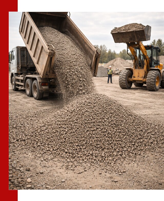 Гравийный щебень фракция 3–10 с доставкой в Кондопоге