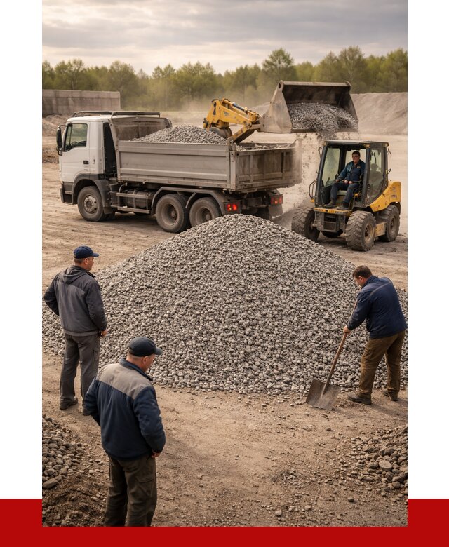 Гравийный щебень фракция 5-20 в Кондопоге от 2436 р. ПРОНЕРУДКнп
