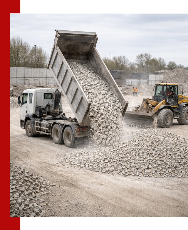 Доставка и продажа известнякового щебня в Кондопоге