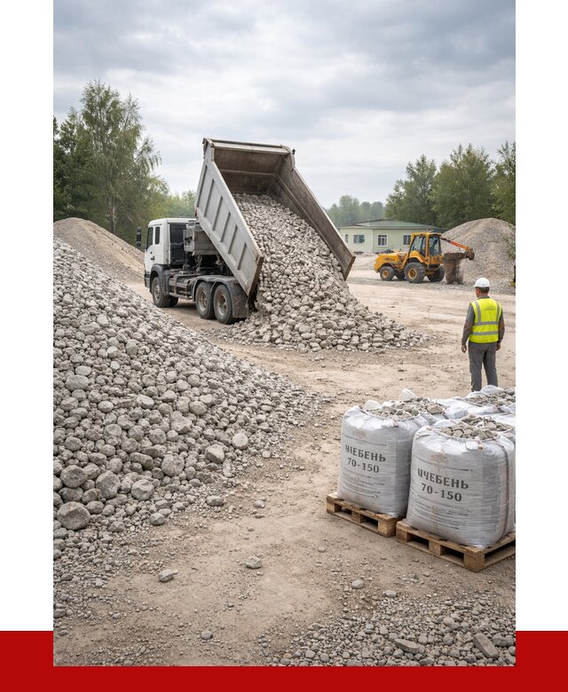 Известняковый щебень фракция 70-150 в Кондопоге от 1269 р. | ПРОНЕРУДКнп