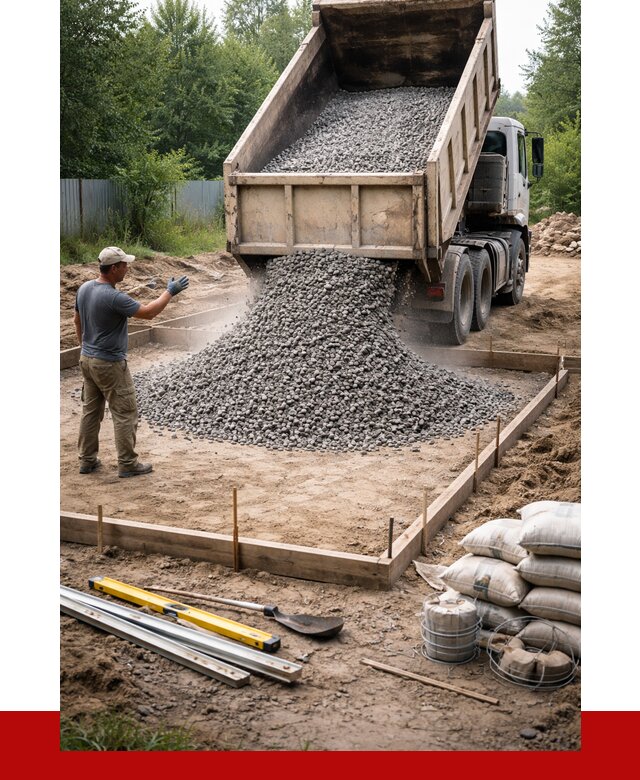 Купить щебень для фундамента в Кондопоге от 4568 р. | ПРОНЕРУДКнп