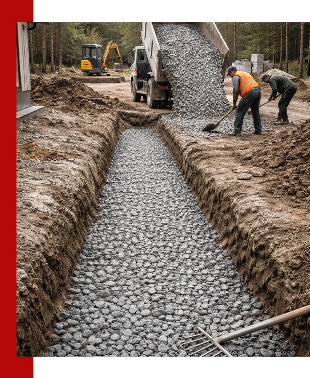 Щебень для дренажа с доставкой в Кондопоге высокого качества