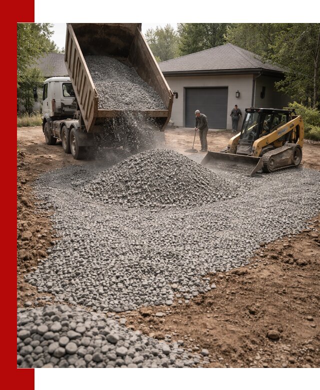Щебень для парковки в Кондопоге: доставка и укладка качественного материала