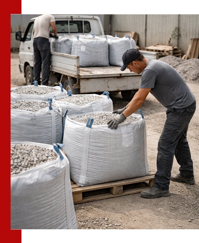 Доставка щебня в мешках по выгодным ценам в Кондопоге