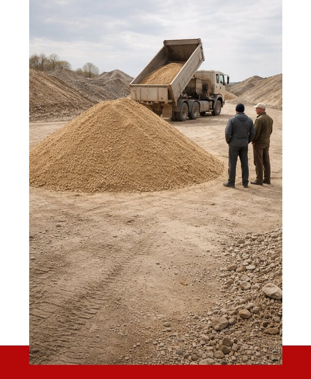 Карьерный песок крупнозернистый в Кондопоге от 8629 р | ПРОНЕРУДКнп