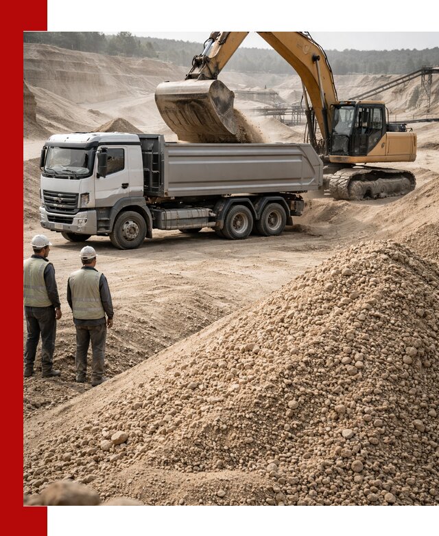 Карьерный крупнозернистый песок с доставкой в Кондопоге