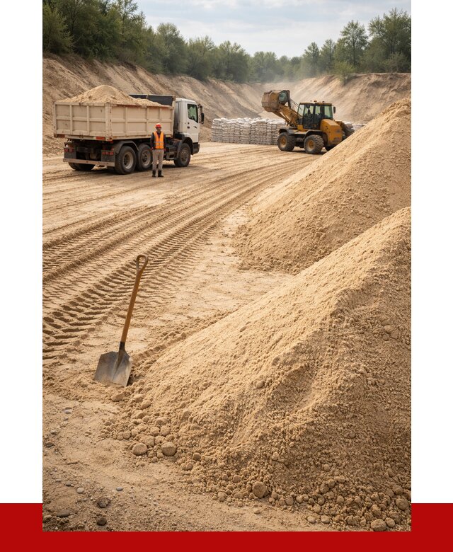 Карьерный песок мелкозернистый в Кондопоге от 9137 р. | ПРОНЕРУДКнп