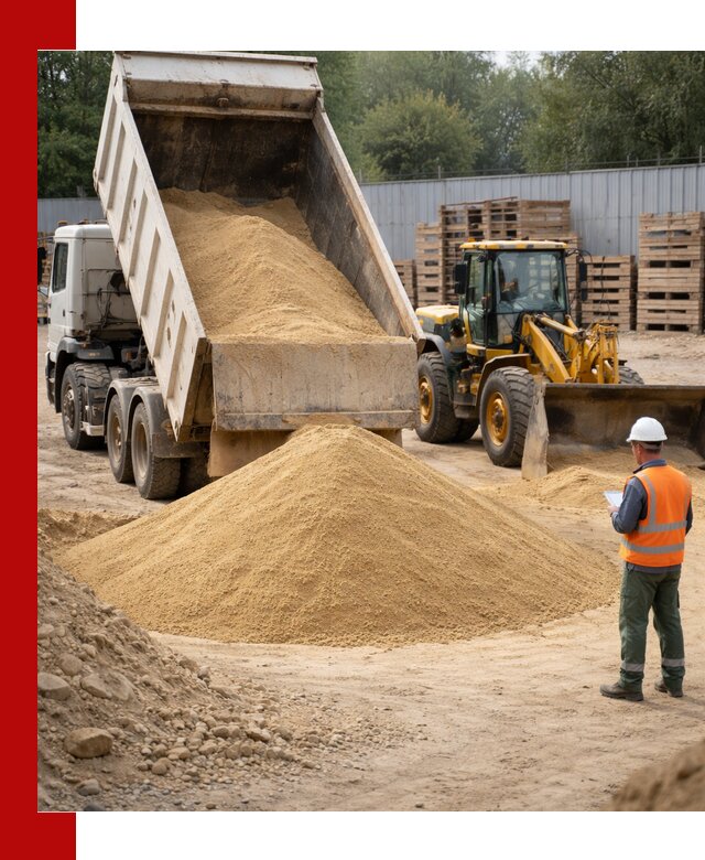 Доставка карьерного мелкозернистого песка в Кондопоге