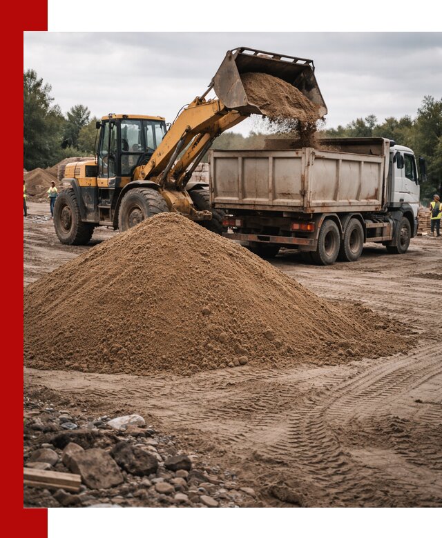 Доставка речного песка навалом в Кондопоге быстро и выгодно