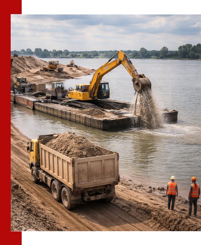 Намывной песок с доставкой в Кондопоге оптом и в розницу