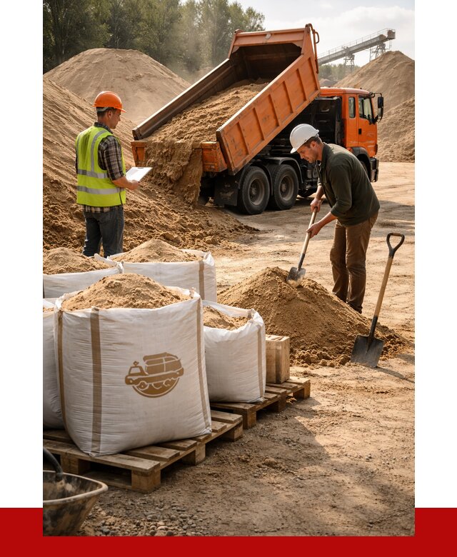 Строительный песок в Кондопоге от 2233 р. с доставкой, ПРОНЕРУДКнп