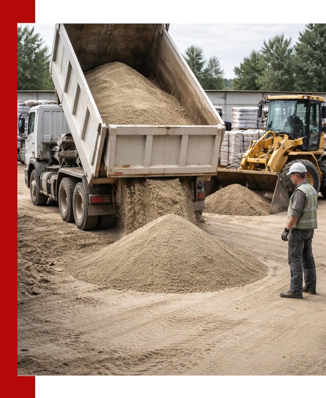 Поставка и доставка песка для бетона в Кондопоге