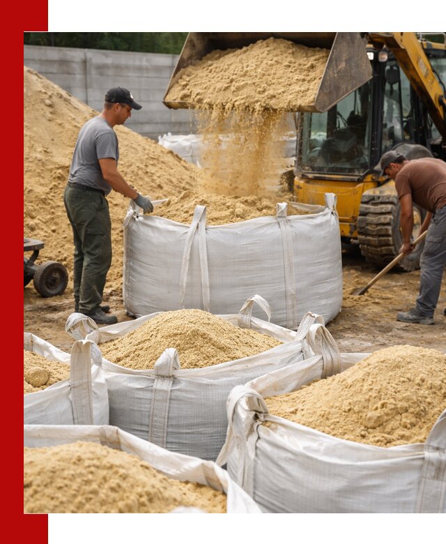 Поставка качественного песка для кладки в Кондопоге