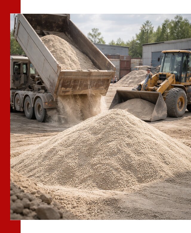 Кварцевый песок с доставкой в Кондопоге для строительных работ