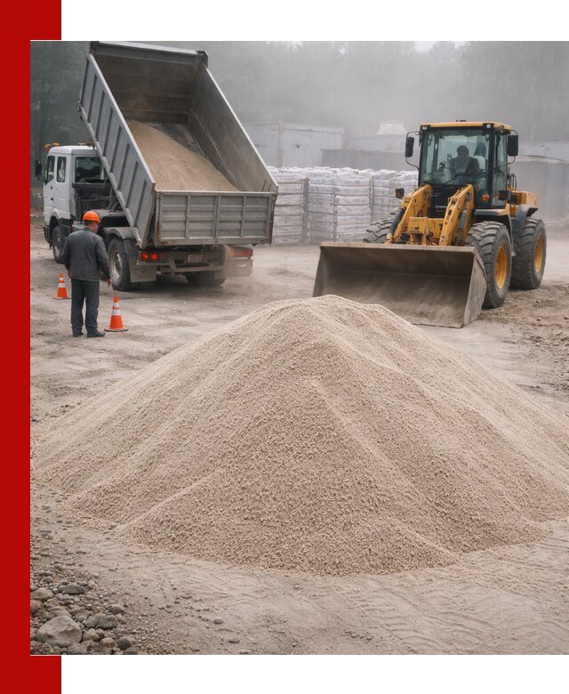 Кварцевый песок фракция 0–8 для стройработ в Кондопоге