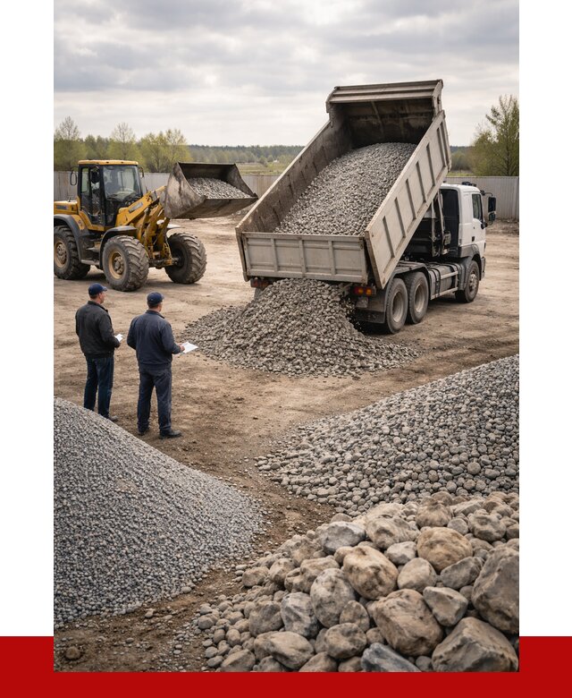 Гравий и камень с доставкой в Кондопоге от 4264 р. - ПРОНЕРУДКнп