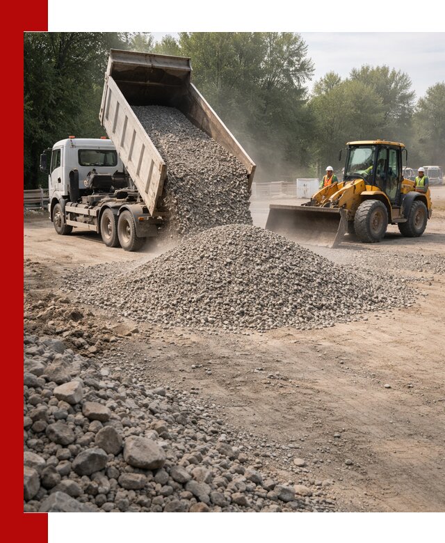 Гравий фракция 5–20 доставка в Кондопоге оптом и в розницу