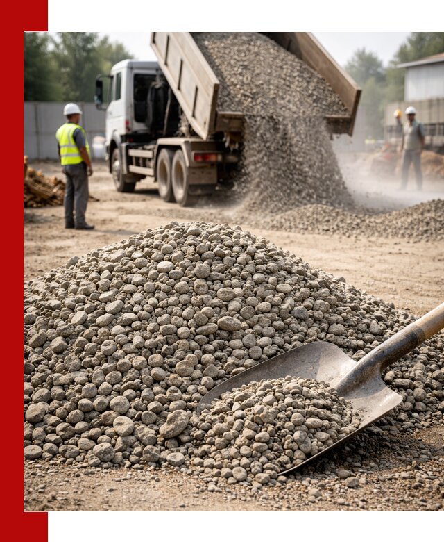 Доставка гравия фракции 20-40 в Кондопоге с самосвалами