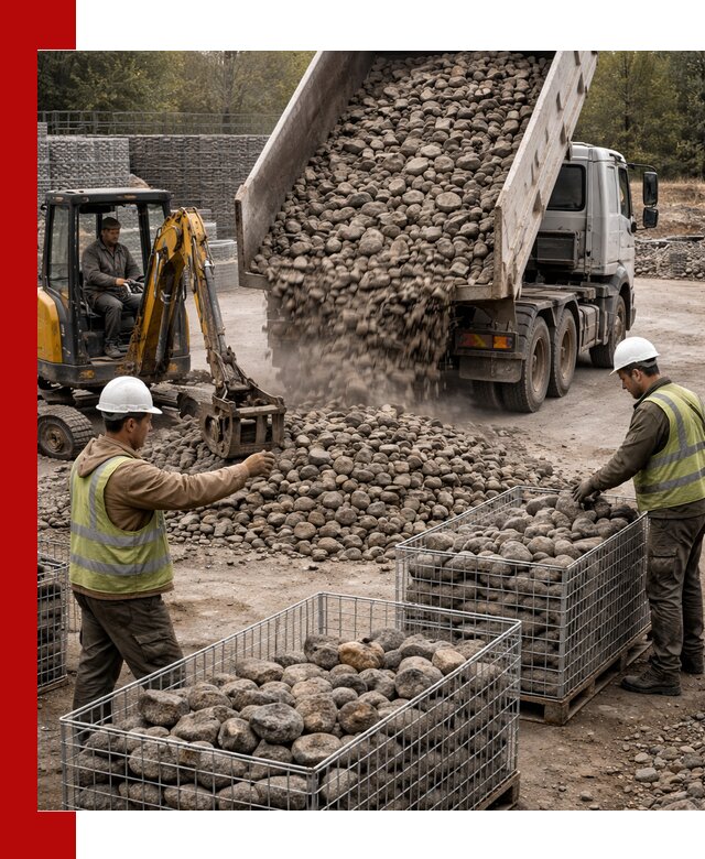 Камень для габионов фракция 100–201 в Кондопоге