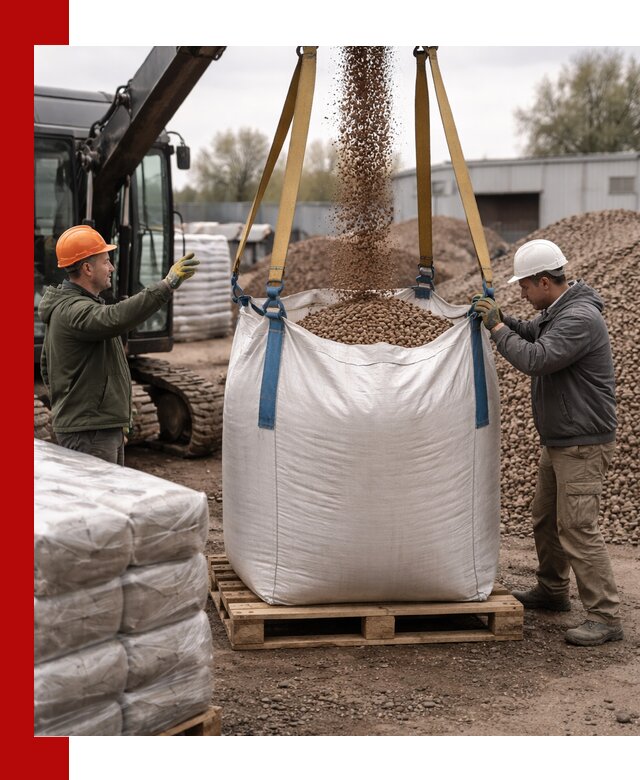 Керамзит в биг-бегах с доставкой в Кондопоге