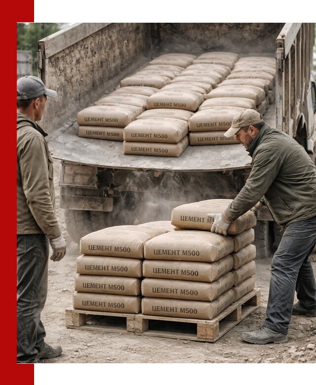 Цемент М500 с доставкой самосвалом в Кондопоге