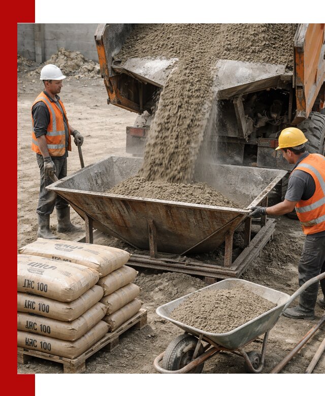 Доставка цементно-песчаной смеси М100 в Кондопоге