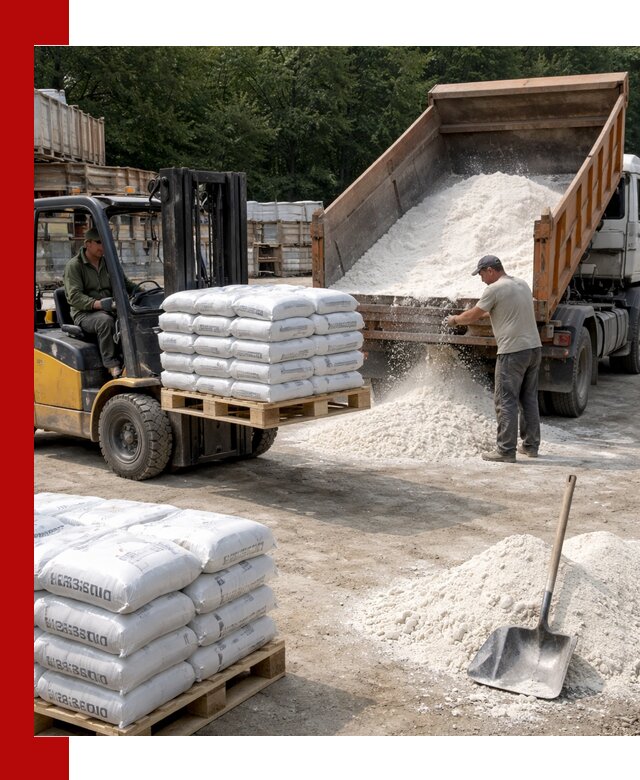 Доставка строительной извести оптом и в розницу в Кондопоге