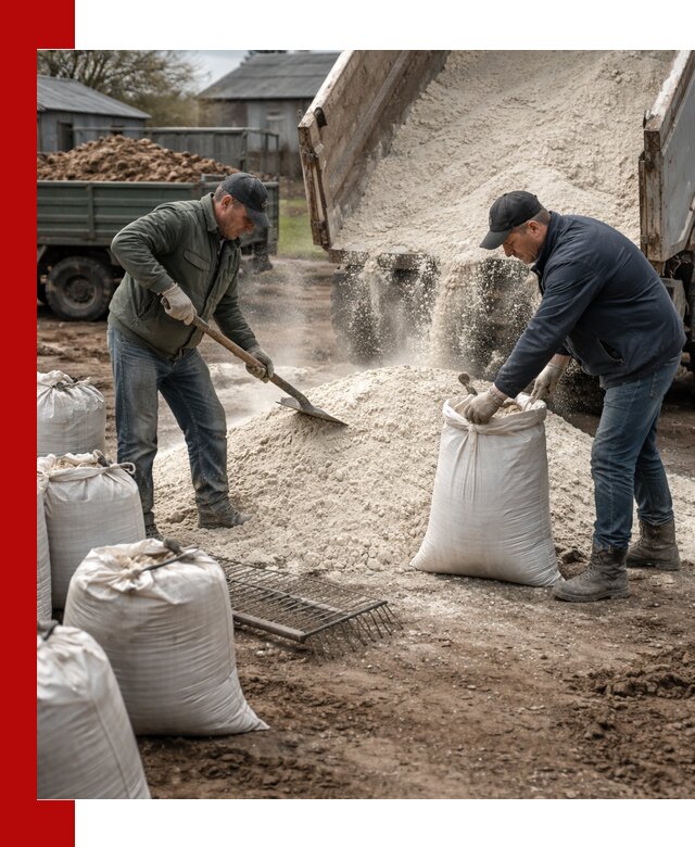 Доставка извести пушонки в Кондопоге оптом и мелким оптом