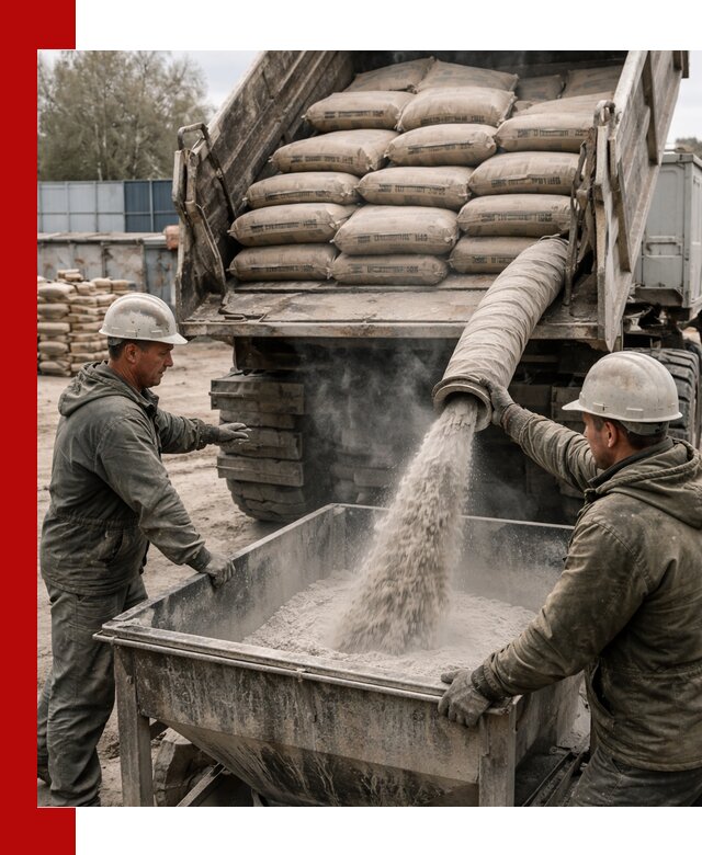 Доставка цемента М400 в Кондопоге оптом и в розницу