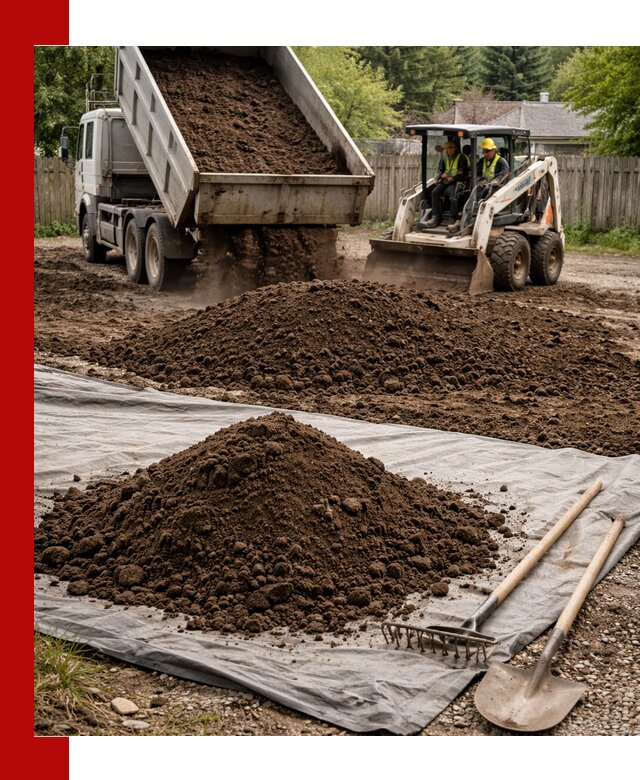 Грунт для отсыпки участка с доставкой в Кондопоге