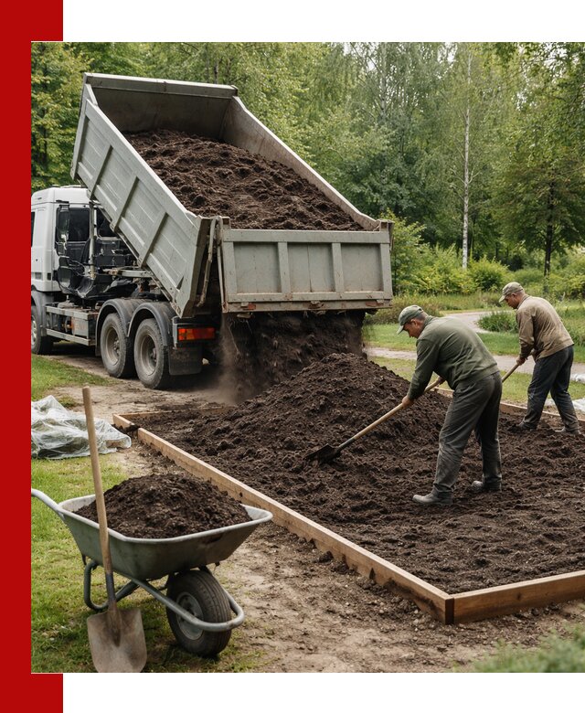 Доставка грунта для озеленения и благоустройства в Кондопоге