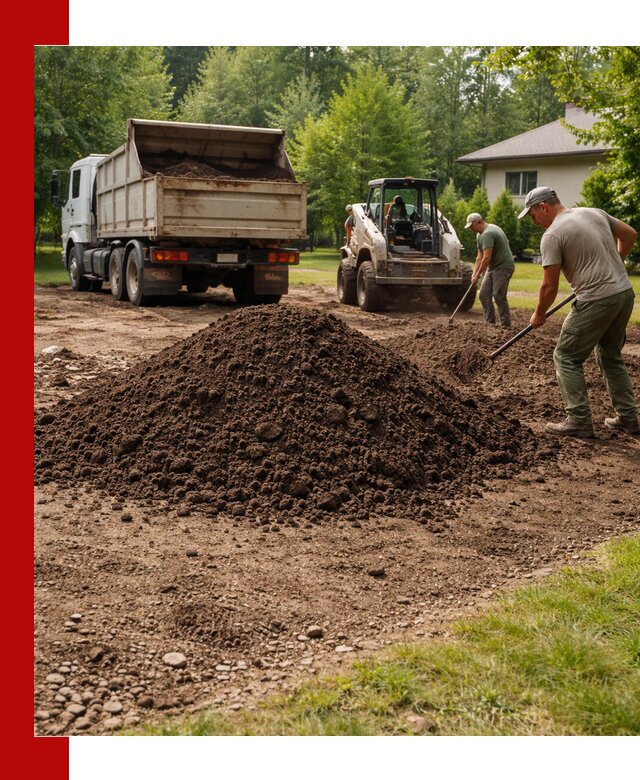 Доставка и укладка грунта для газона в Кондопоге