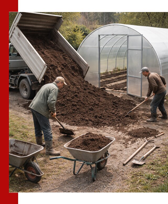 Грунт для теплицы с доставкой в Кондопоге — плодородный субстрат под растения