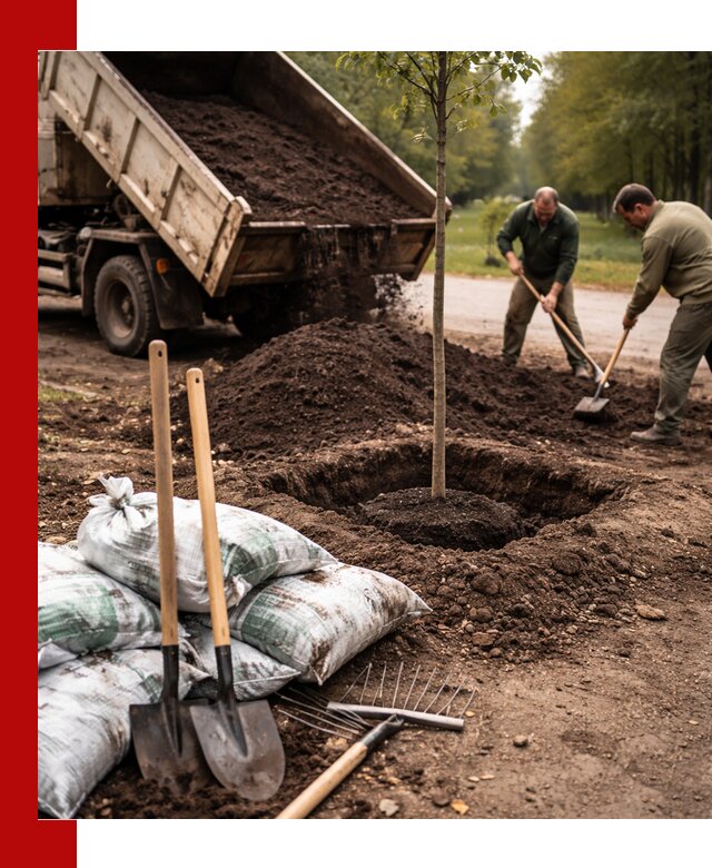 Грунт для посадки деревьев в Кондопоге — доставка и подготовка почвы