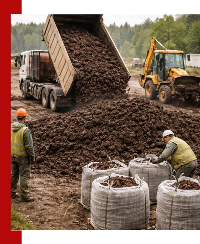 Доставка нейтрального торфа в Кондопоге оптом и в розницу