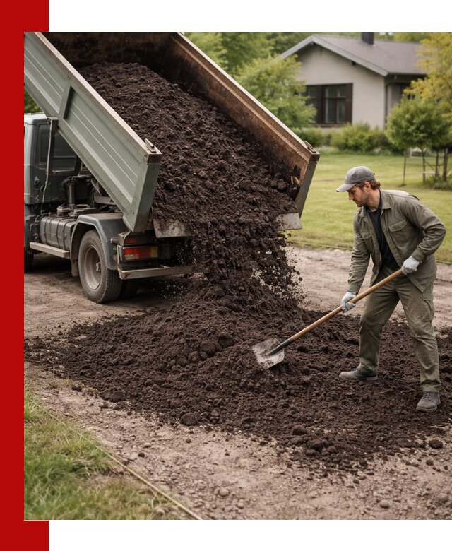 Чернозем для газона с доставкой в Кондопоге быстро и качественно