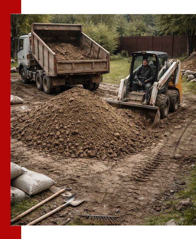 Суглинок для планировки участков в Кондопоге с доставкой и выгрузкой