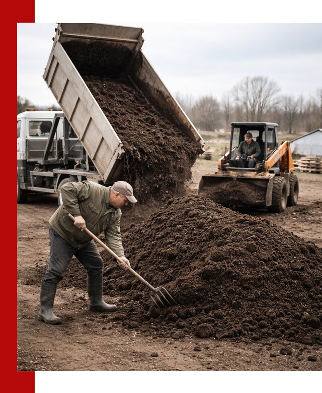 Доставка и продажа перегноя в Кондопоге быстро и дешево