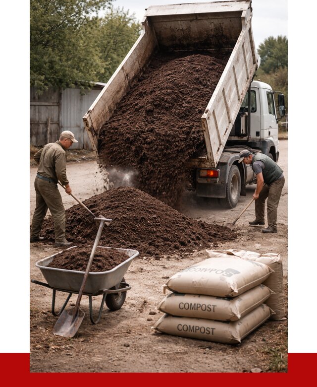 Купить компост в Кондопоге от 4264 р. за куб с доставкой | ПРОНЕРУДКнп
