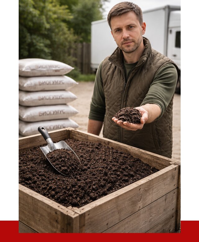 Купить биогумус в Кондопоге с доставкой от 8629 р. за куб | ПРОНЕРУДКнп