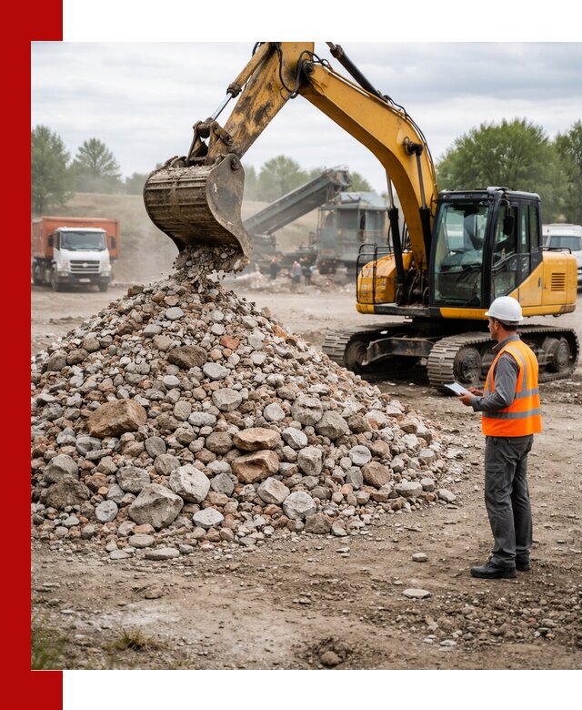 Доставка и вывоз строительного боя в Кондопоге