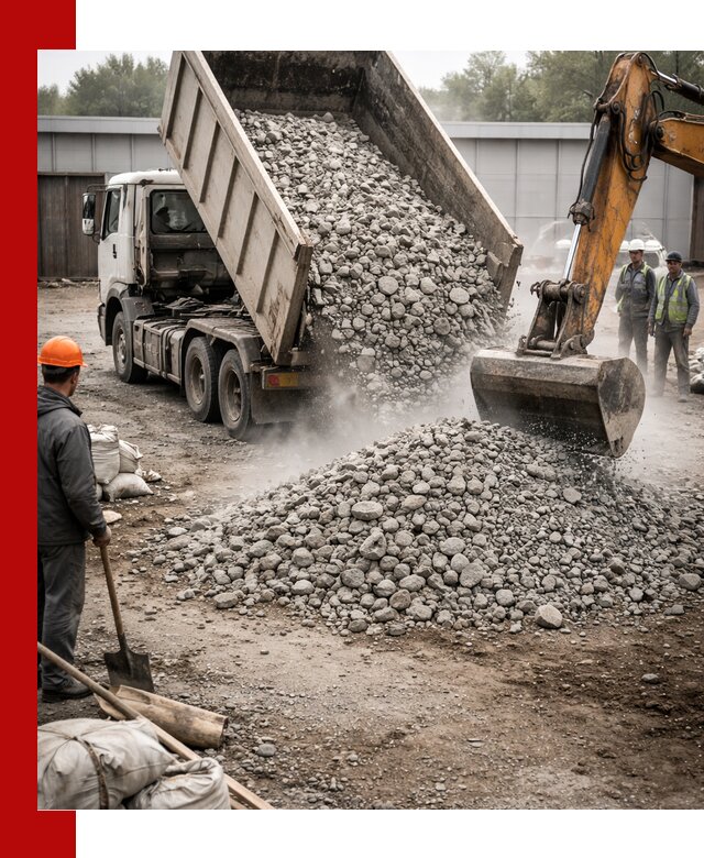 Доставка дробленого бетона в Кондопоге оптом и в розницу