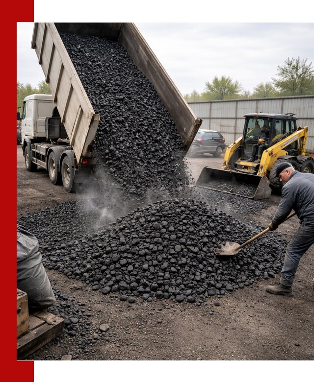 Доставка угля орех в Кондопоге оптом и в розницу