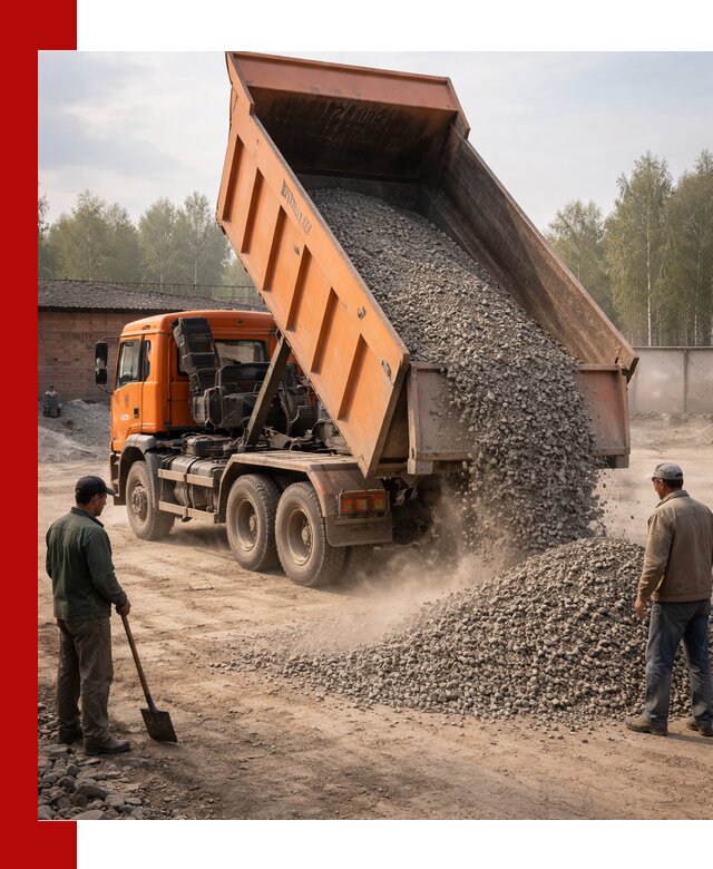 Доставка самосвалом 20 м3 в Кондопоге быстро и надежно