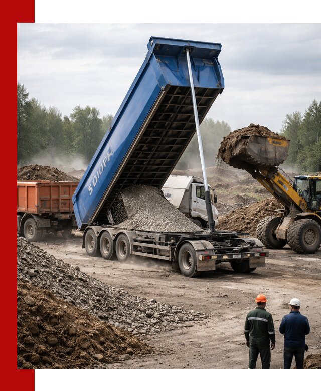 Аренда тонар 40 тонн в Кондопоге с доставкой материалов