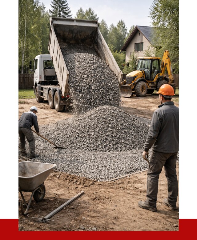 Отсыпка участка щебнем в Кондопоге от 6599 р. ПРОНЕРУДКнп